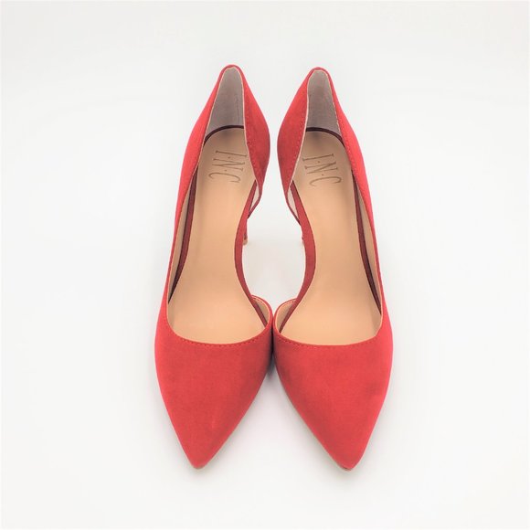 INC Kenjay D'orsay stilleto heels red size 6.5M - Picture 6 of 11